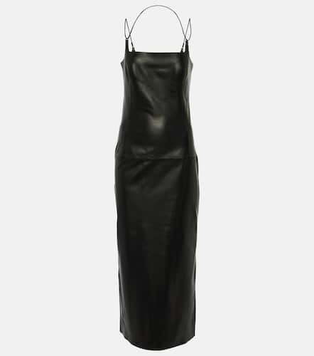 The Attico Leather midi dress - The Attico - Modalova