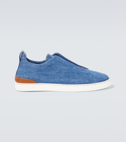 Zegna Triple Stitch denim sneakers - Zegna - Modalova