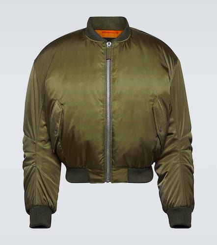 Re-Nylon cropped down bomber jacket - Prada - Modalova