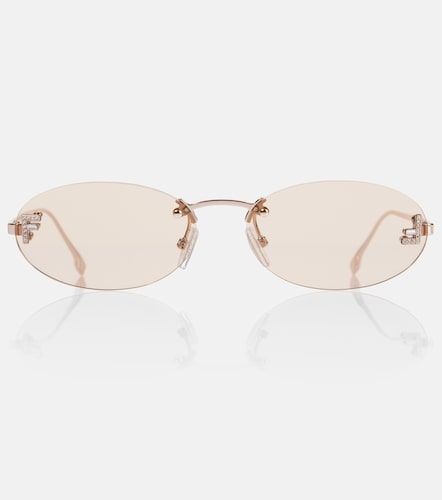 Gafas de sol ovaladas First Crystal - Fendi - Modalova