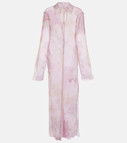 Vestido midi de gasa de seda y algodón - Acne Studios - Modalova