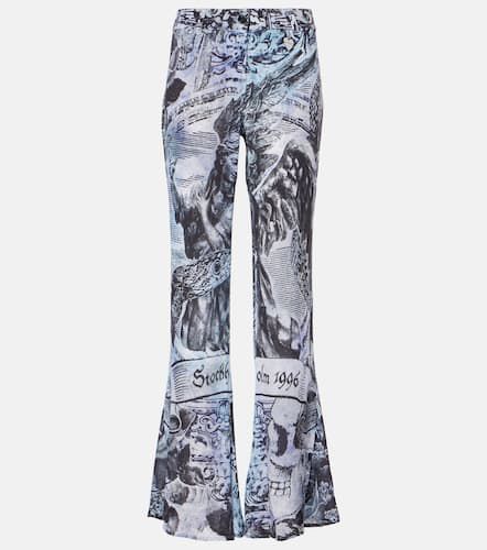 Printed mid-rise flared pants - Acne Studios - Modalova