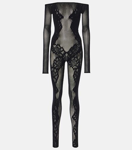 Open-knit lace-trimmed jumpsuit - Wolford - Modalova