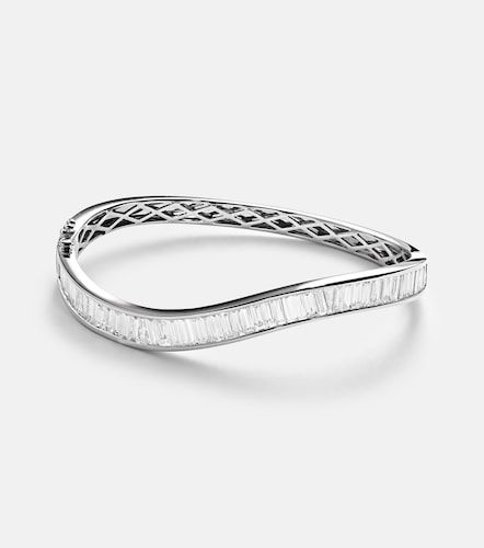 Wave 18kt white gold bracelet with diamonds - Anita Ko - Modalova