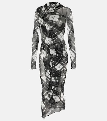 Tartan deconstructed tulle maxi dress - Jean Paul Gaultier - Modalova