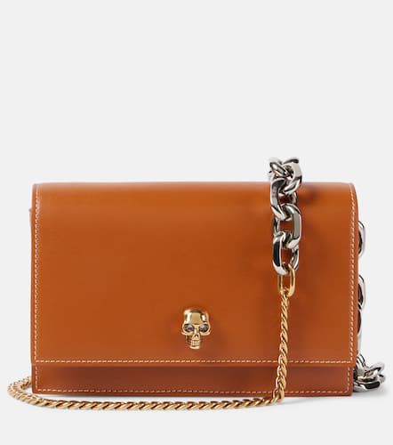 Skull Small leather crossbody bag - Alexander McQueen - Modalova