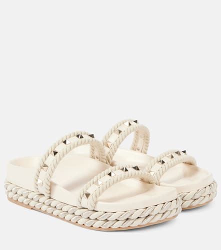 Rockstud leather espadrille sandals - Valentino Garavani - Modalova