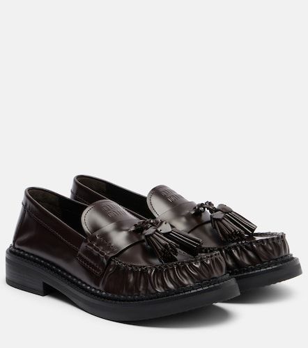 Mocasines de piel con borlas - Miu Miu - Modalova