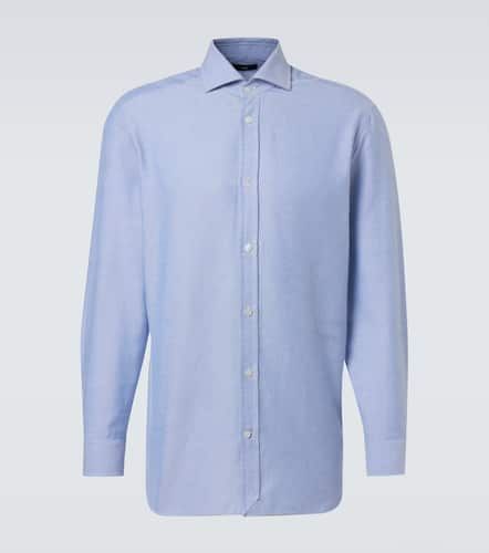 Cotton and cashmere Oxford shirt - Dunhill - Modalova