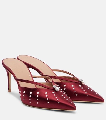 Marisa 70 embellished satin mules - Malone Souliers - Modalova