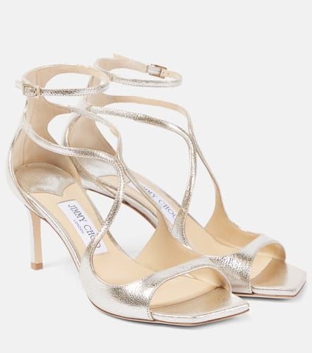 Azie 75 glitter leather sandals - Jimmy Choo - Modalova