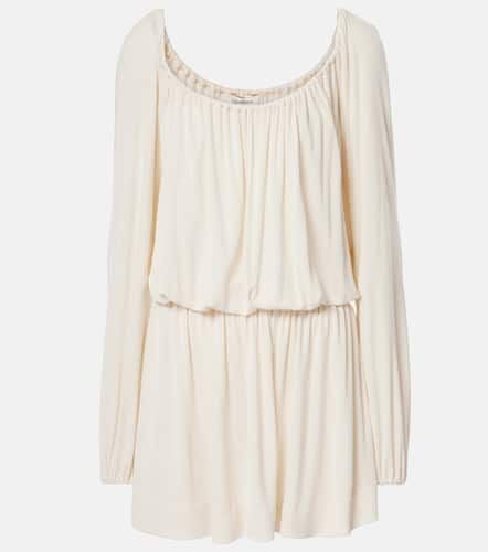 Ruffled jersey minidress - Saint Laurent - Modalova