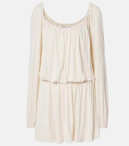 Ruffled jersey minidress - Saint Laurent - Modalova