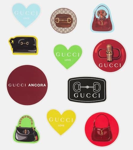 Gucci Set of 11 luggage stickers - Gucci - Modalova