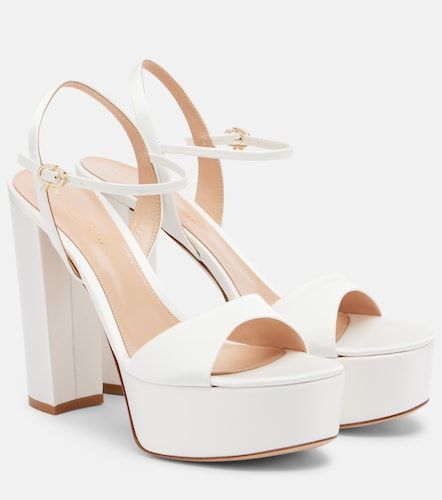 Sandalias con plataforma Marlena de satén - Gianvito Rossi - Modalova