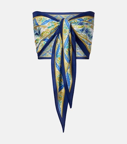 Etro Printed silk bandeau top - Etro - Modalova