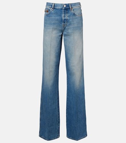 Horsebit mid-rise flared jeans - Gucci - Modalova