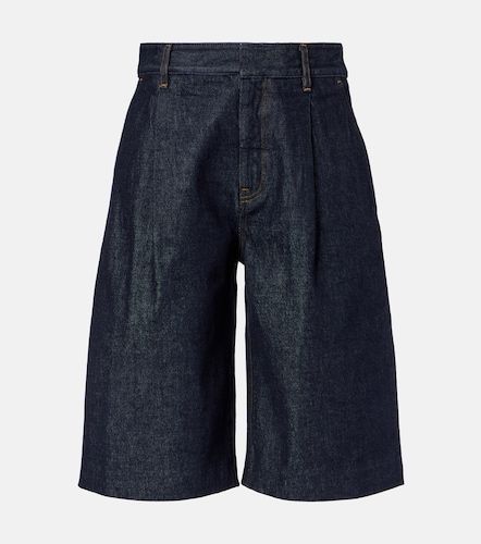 Tailored low-rise denim wide-leg shorts - Frame - Modalova