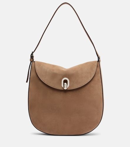 Tondo Large suede shoulder bag - Savette - Modalova