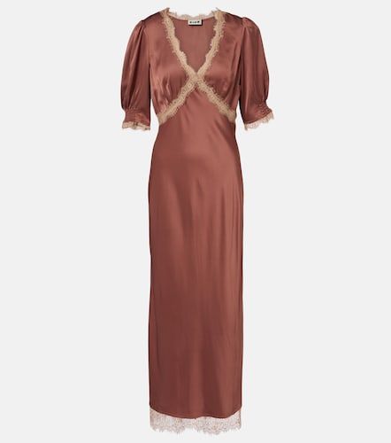 Vestido largo Annina de satén con encaje - Rixo - Modalova