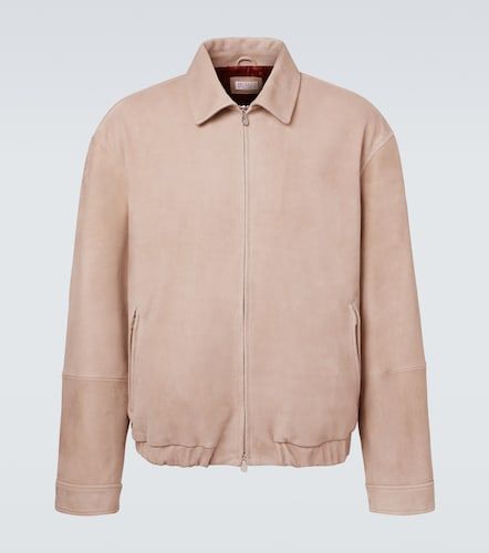 Suede blouson jacket - Brunello Cucinelli - Modalova