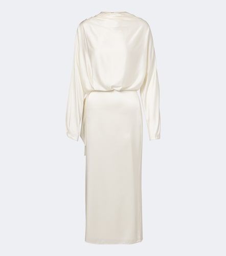 Phoebe draped silk-blend midi dress - Staud - Modalova