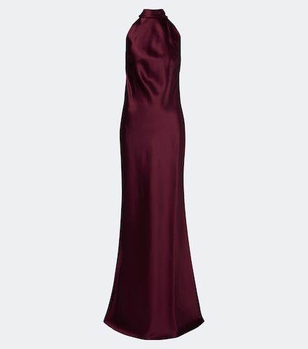 Abito lungo Chilton in raso - Ralph Lauren Collection - Modalova