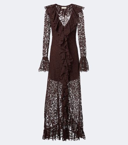Vestido largo asimétrico Clementina de encaje - De La Vali - Modalova