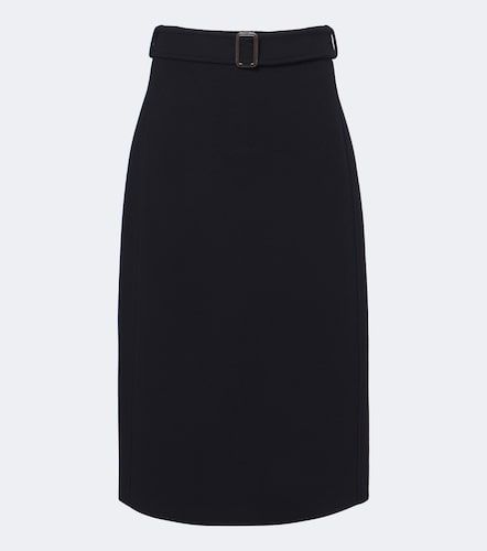 Belted virgin wool midi skirt - 'S Max Mara - Modalova