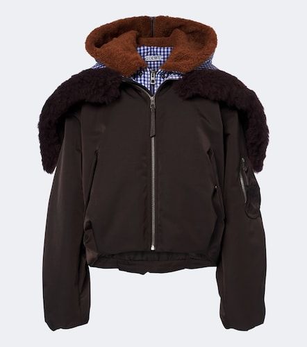 Chaqueta a capas con capucha y cuadros vichy - Loewe - Modalova