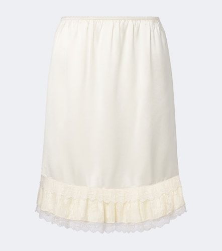 Ganni Midirock aus Satin mit Spitze - Ganni - Modalova