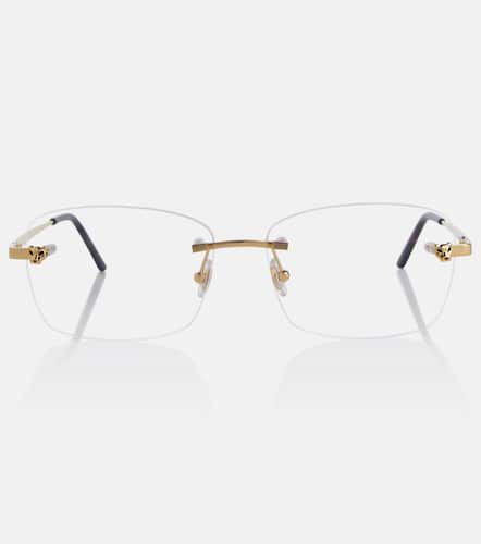 Gafas rectangulares Panthère de Cartier - Cartier Eyewear Collection - Modalova