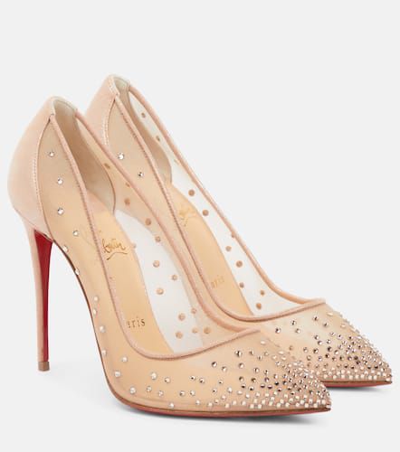 Salones Follies Strass de malla adornados - Christian Louboutin - Modalova