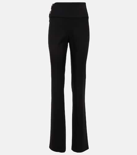 AlaÃ¯a Belted straight wool pants - Alaia - Modalova