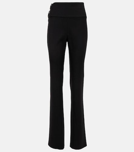 Alaia Belted straight wool pants - Alaia - Modalova