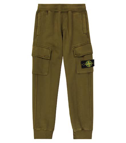 Cotton canvas cargo pants - Stone Island Junior - Modalova