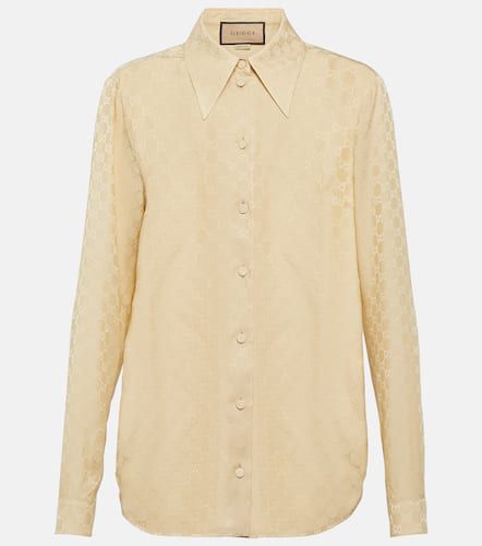 Gucci GG silk crÃªpe shirt - Gucci - Modalova