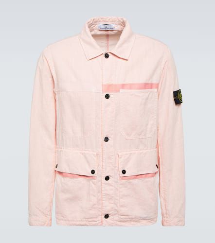 Compass linen-blend jacket - Stone Island - Modalova