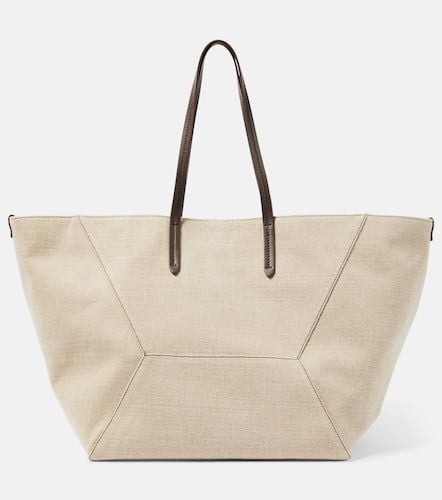 Large canvas tote bag - Brunello Cucinelli - Modalova