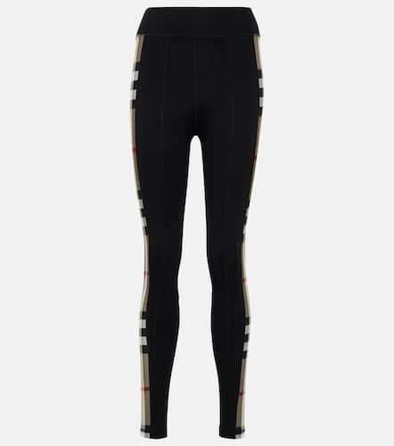 Check technical jersey leggings - Burberry - Modalova