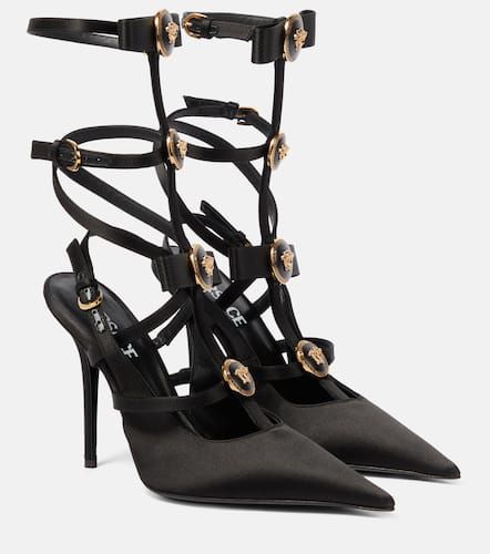 Versace Medusa caged satin pumps - Versace - Modalova