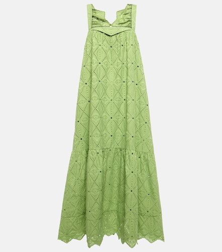 Embroidered cotton-blend maxi dress - Dorothee Schumacher - Modalova