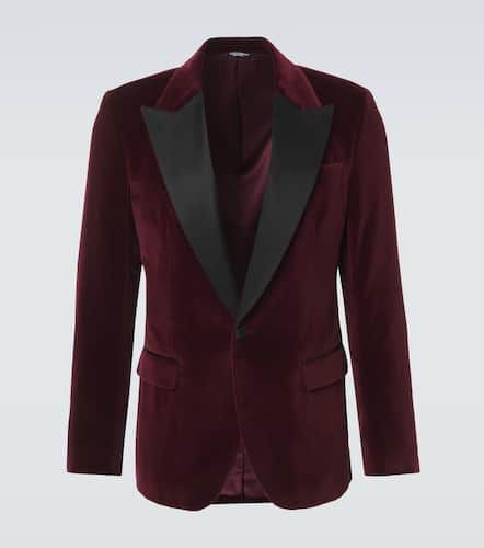 Cotton-blend velvet tuxedo jacket - Dolce&Gabbana - Modalova