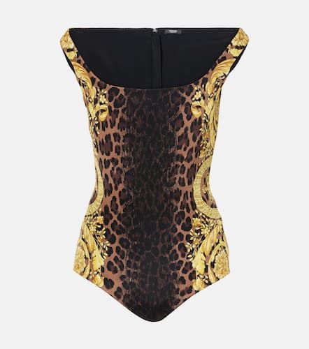 Versace Barocco silk bodysuit - Versace - Modalova