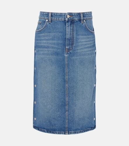 Mid-rise denim pencil skirt - Stella McCartney - Modalova