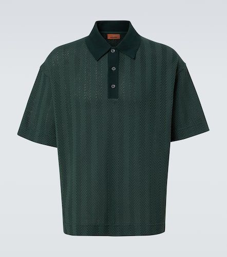 Chevron cotton-blend polo shirt - Missoni - Modalova