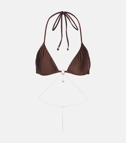 Chain-detail triangle bikini top - Bananhot - Modalova