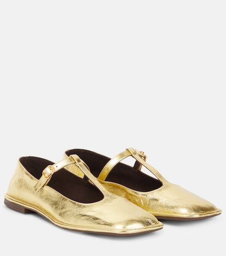 Ballerinas Square T-Strap aus Metallic-Leder - The Row - Modalova