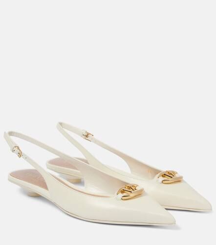 VLogo Signature leather slingback pumps - Valentino Garavani - Modalova