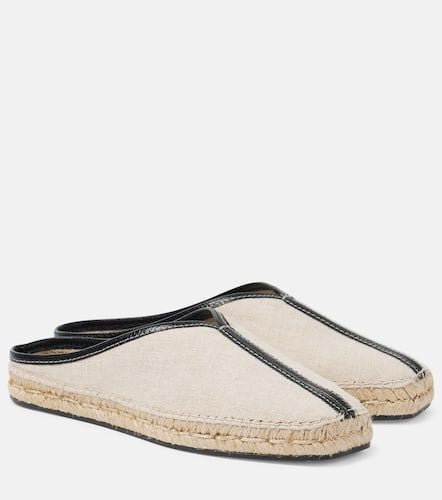 The Espadrille leather-trimmed mules - Toteme - Modalova